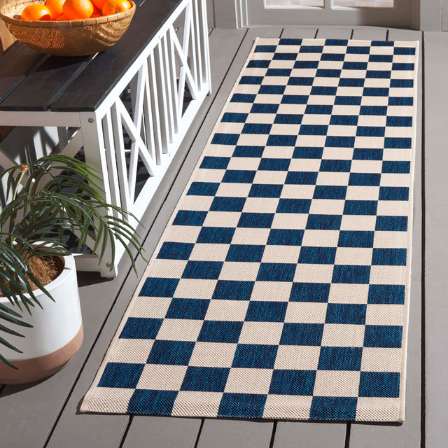 Safavieh Courtyard Cy6442-25821 Navy/Beige Area Rug