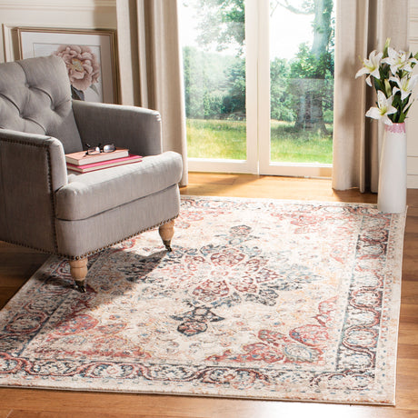 Safavieh Carlyle Cyl215B Ivory/Burgundy Area Rug