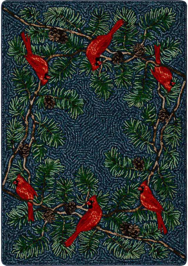 American Dakota Cardinals Navy Rug