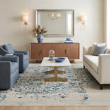 Amer Dazzle DAZ-2 Ivory / Blue area rug - lifestyle view