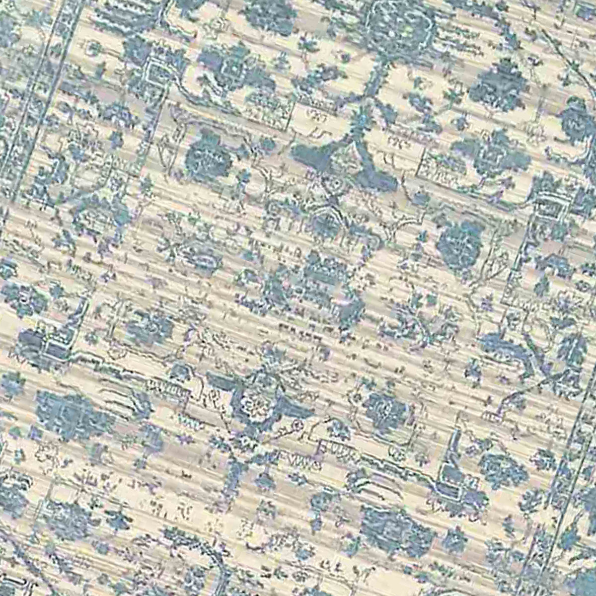 Amer Dazzle DAZ-2 Ivory / Blue area rug - close-up view