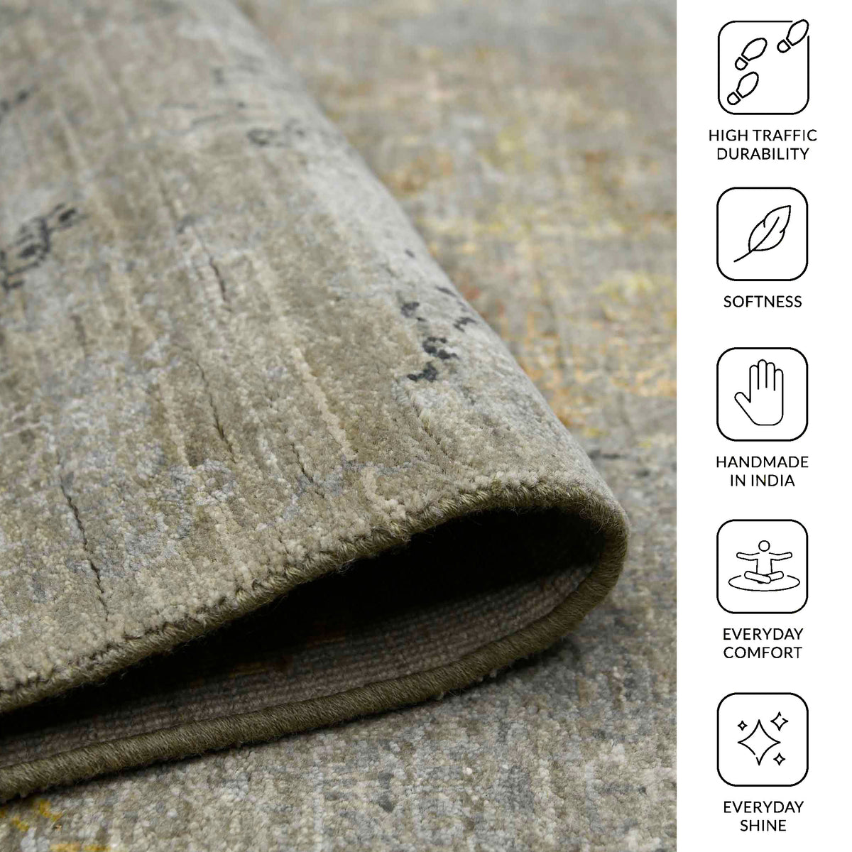 Amer Dazzle DAZ-6 Soft Camel area rug - infographic view