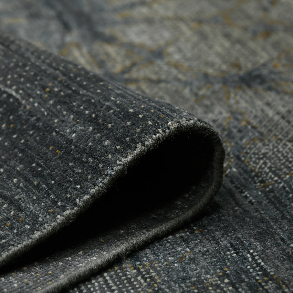 Amer Dazzle DAZ-95 Graphite area rug - rolled view