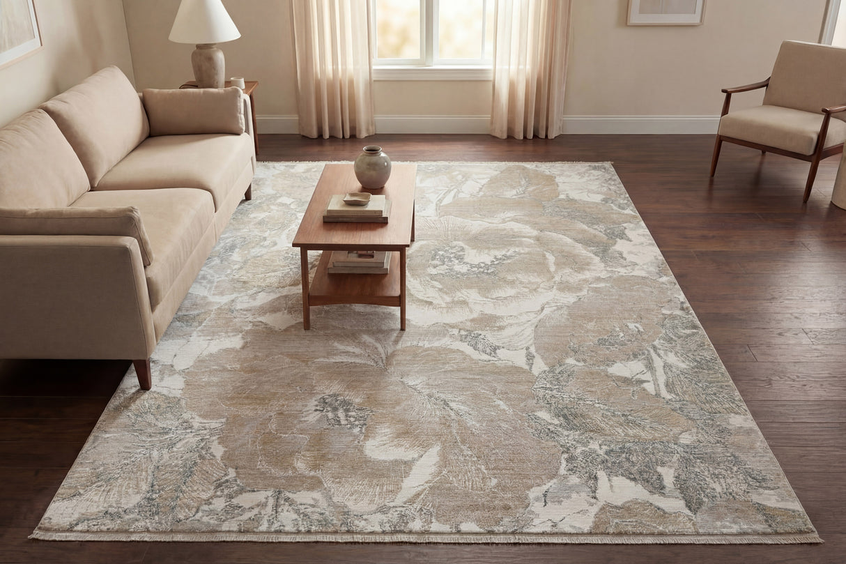 Dynamic Rugs Denali 11631 Power Loomed Modern Cream/Beige/Grey Rug