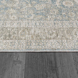 Dynamic Rugs Dharma 12040 Power Loomed Transitional Light Blue/Beige Rug