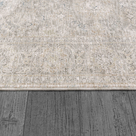 Dynamic Rugs Dharma 12041 Power Loomed Transitional Light Beige/Grey Rug