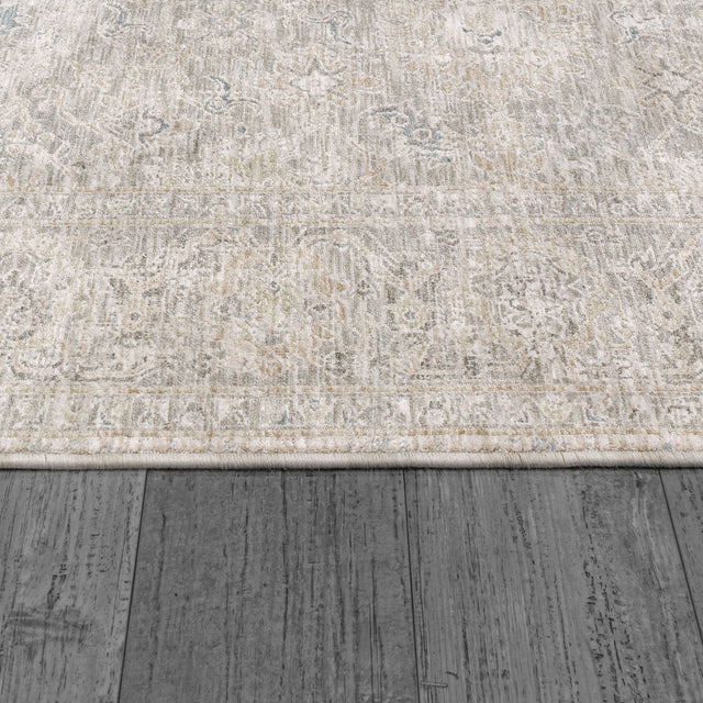 Dynamic Rugs Dharma 12041 Power Loomed Transitional Light Beige/Grey Rug