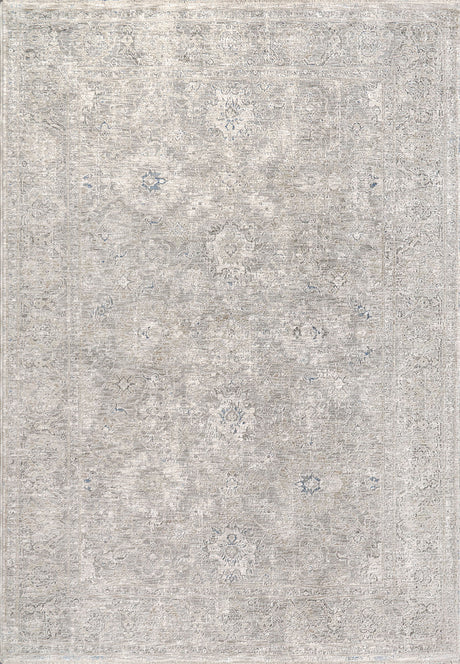 Dynamic Rugs Dharma 12041 Power Loomed Transitional Light Beige/Grey Rug - rectangular rug view