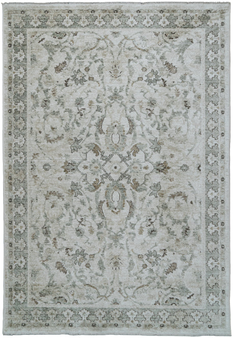 Dynamic Rugs Diamond 10281 Power Loomed Traditional Cream/Sage/Multi Rug