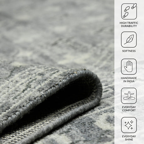 Amer Divine DIV-4 Gray area rug - infographic view