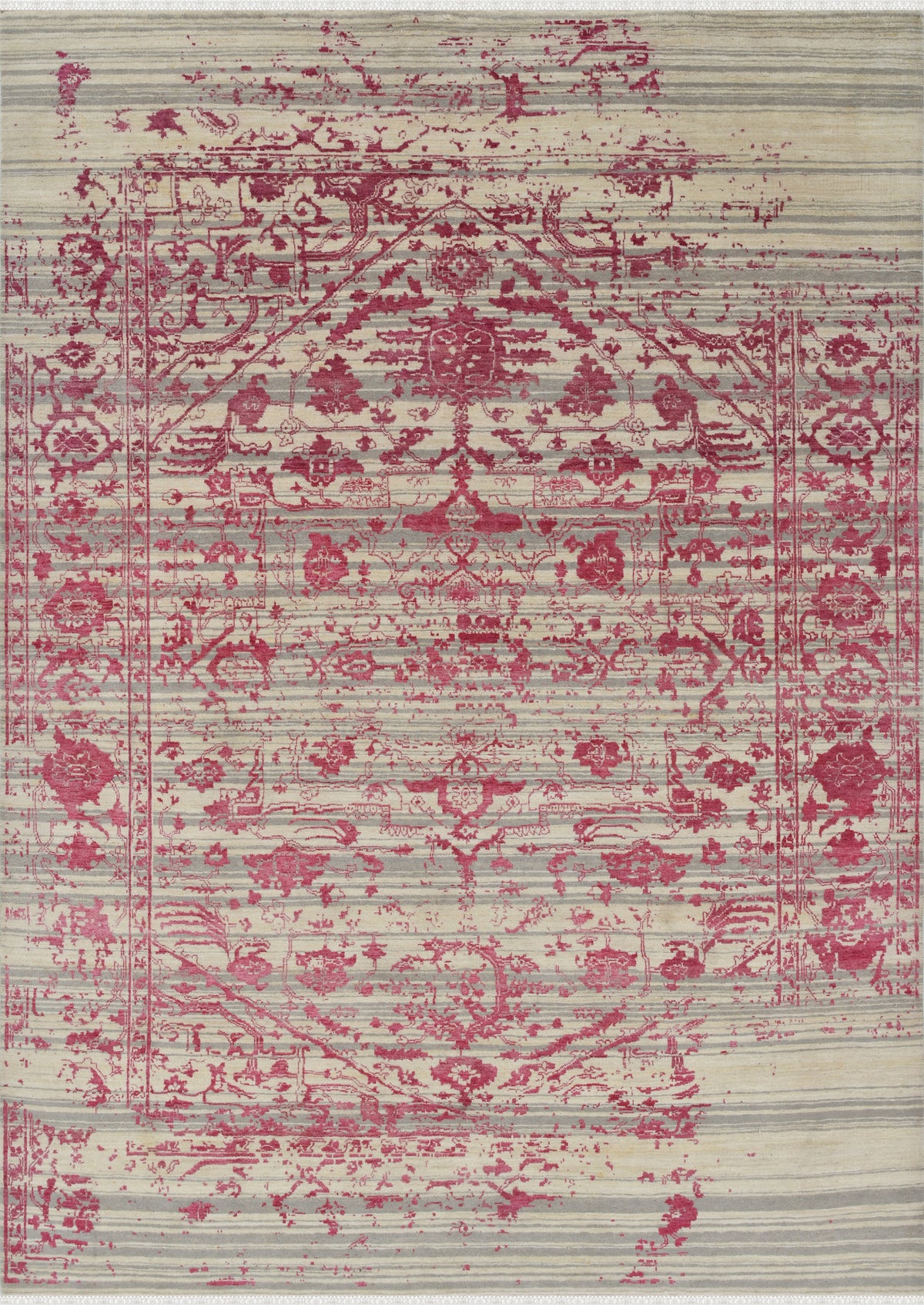 Amer Dazzle DQ(HS)-41A White Ivory / Strawberry area rug - product view