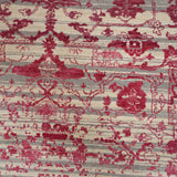 Amer Dazzle DQ(HS)-41A White Ivory / Strawberry area rug - color swatch view