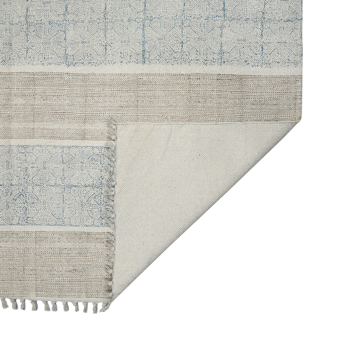 Amer Dune DUN-4 Stone Blue area rug - back view