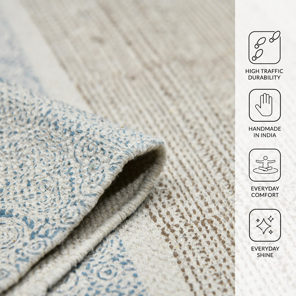 Amer Dune DUN-4 Stone Blue area rug - infographic view