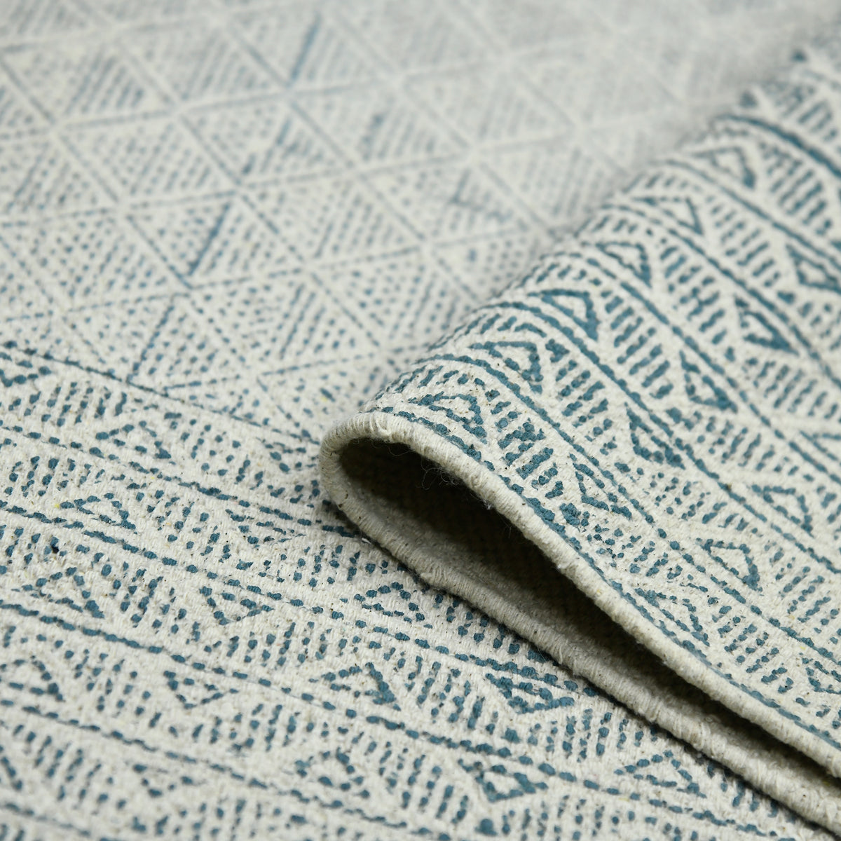 Amer Dune DUN-6 Blue area rug - rolled view