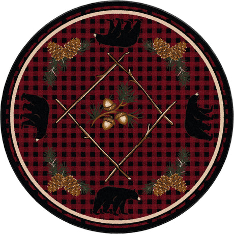 American Dakota Deep Woods Red Rug