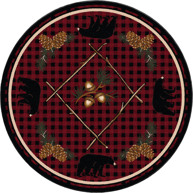 American Dakota Deep Woods Red Rug