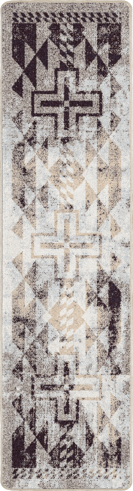 American Dakota Distressed Rustic Cross Sandstone Rug