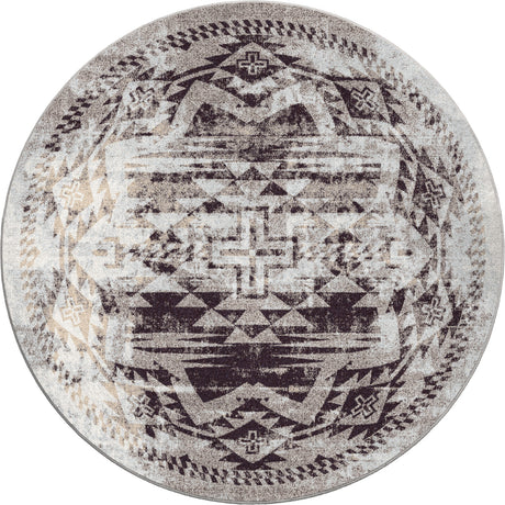 American Dakota Distressed Rustic Cross Sandstone Rug