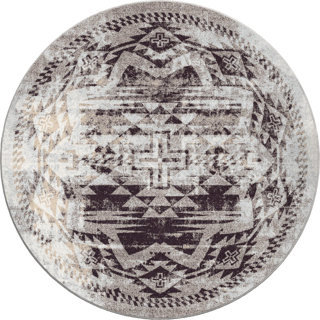 American Dakota Distressed Rustic Cross Sandstone Rug