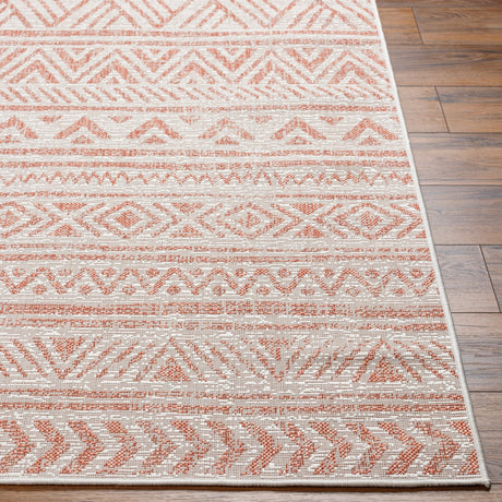 Surya Eagean Eag-2430 Rust, Ivory, Dusty Pink, Dusty Coral Rug.
