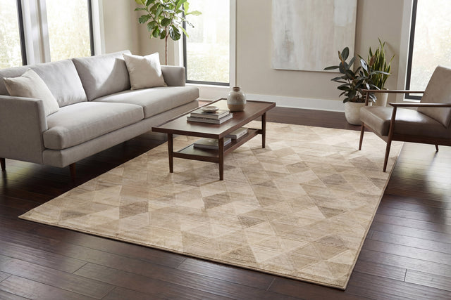 Dynamic Rugs Eclipse 63263 Beige Rugs - room scene