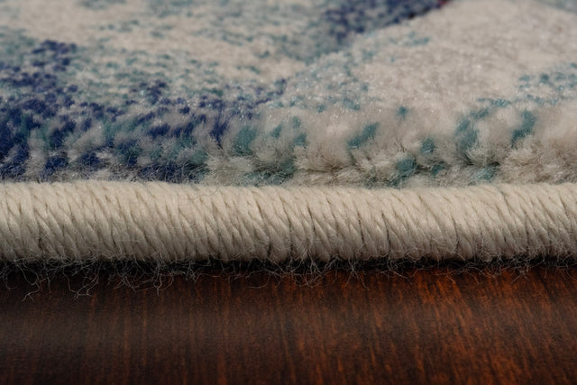 Dynamic Rugs Eclipse 63322 Cream Blue Rugs - pile detail