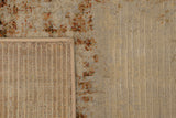 Dynamic Rugs Eclipse 63393 Beige / Rust Rugs - corner detail
