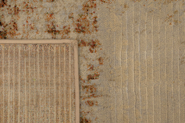 Dynamic Rugs Eclipse 63393 Beige / Rust Rugs - corner detail
