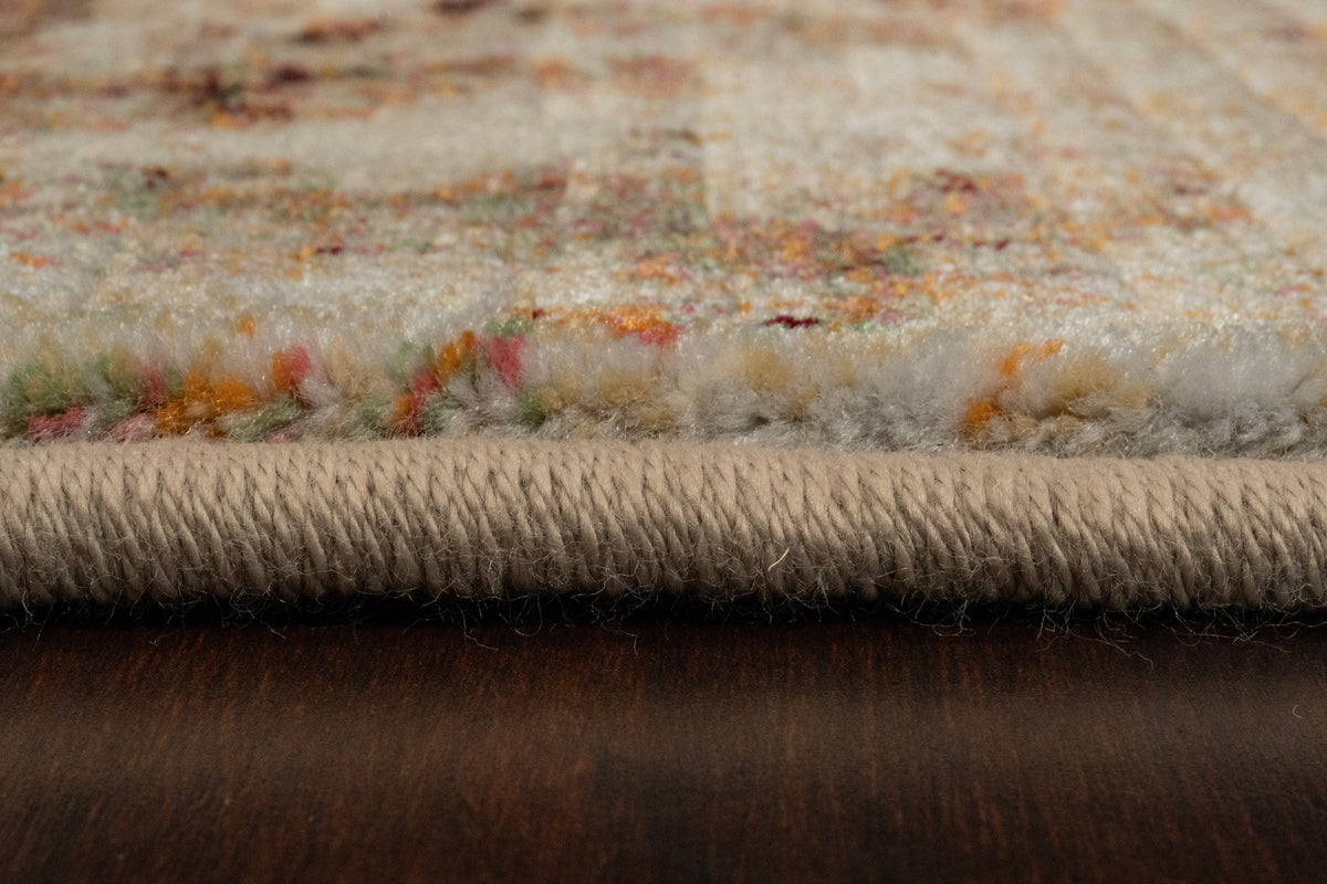 Dynamic Rugs Eclipse 63393 Beige / Rust Rugs - pile detail