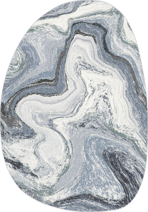 Dynamic Rugs Eclipse 63436 Power Loomed Modern Grey/Cream Rug