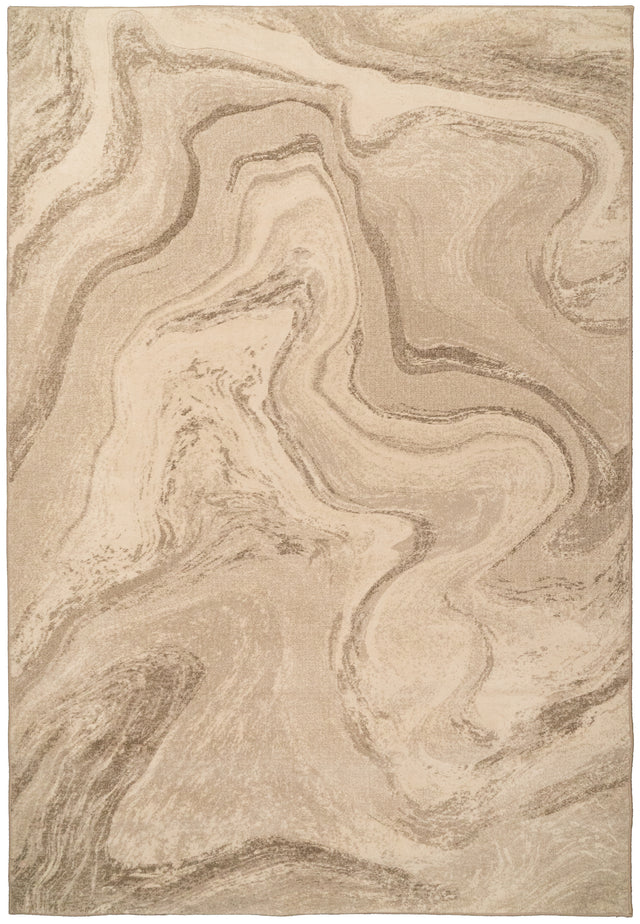 Dynamic Rugs Eclipse 63436 Power Loomed Modern Beige Rug