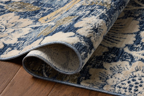Loloi Eileen ELE-03 Transitional Power Loomed Denim, Natural Rug