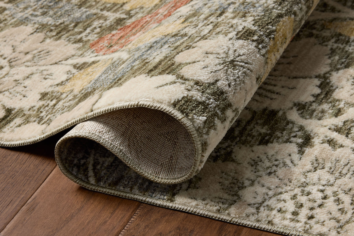 Loloi Eileen ELE-03 Transitional Power Loomed Olive, Multi Rug