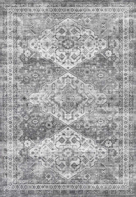 Dynamic Rugs Elise 6300 Power Loomed Traditional Grey Rug
