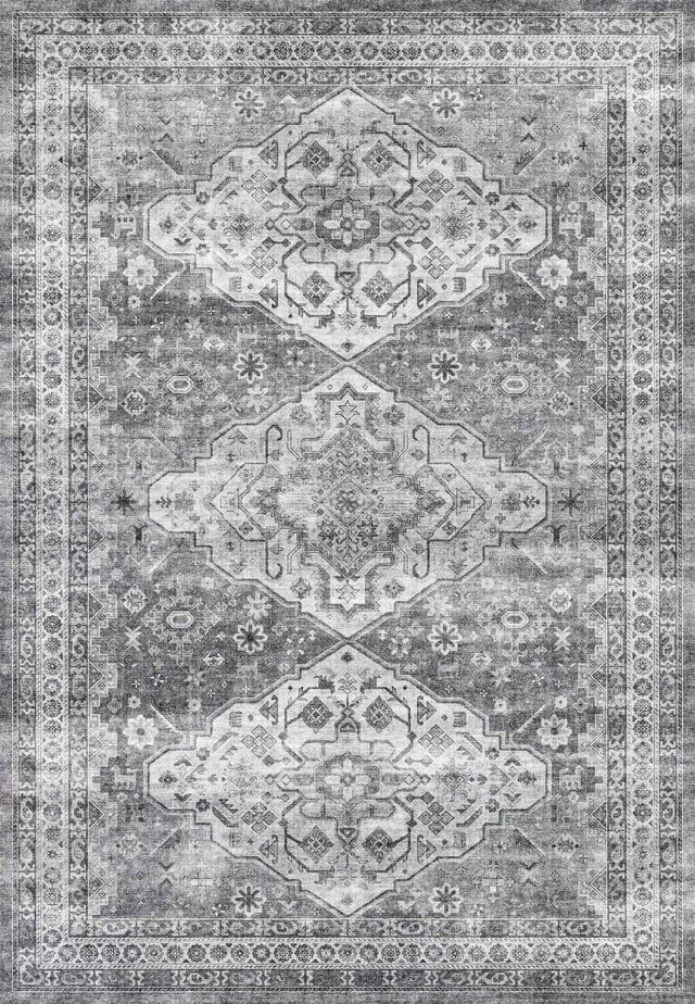 Dynamic Rugs Elise 6300 Power Loomed Traditional Grey Rug