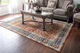 Dynamic Rugs Elise 6301 Power Loomed Traditional Red/Blue/Beige Rug