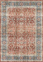 Dynamic Rugs Elise 6301 Power Loomed Traditional Red/Blue/Beige Rug