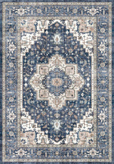 Dynamic Rugs Elise 6302 Power Loomed Traditional Navy/Ivory Rug