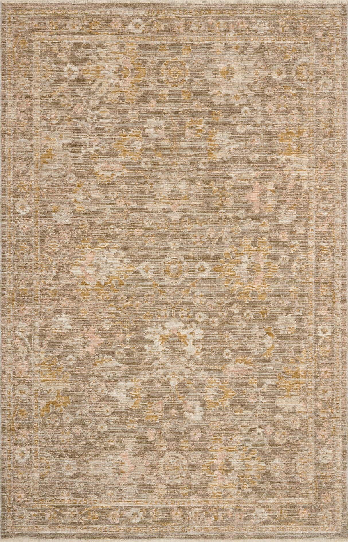 Loloi Elora ELR-04 Traditional Power Loomed Bark, Spice Rug