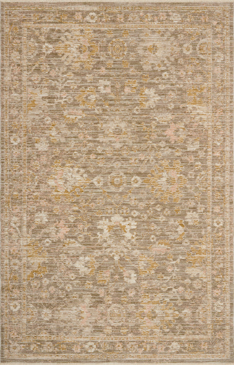 Loloi Elora ELR-04 Traditional Power Loomed Bark, Spice Rug