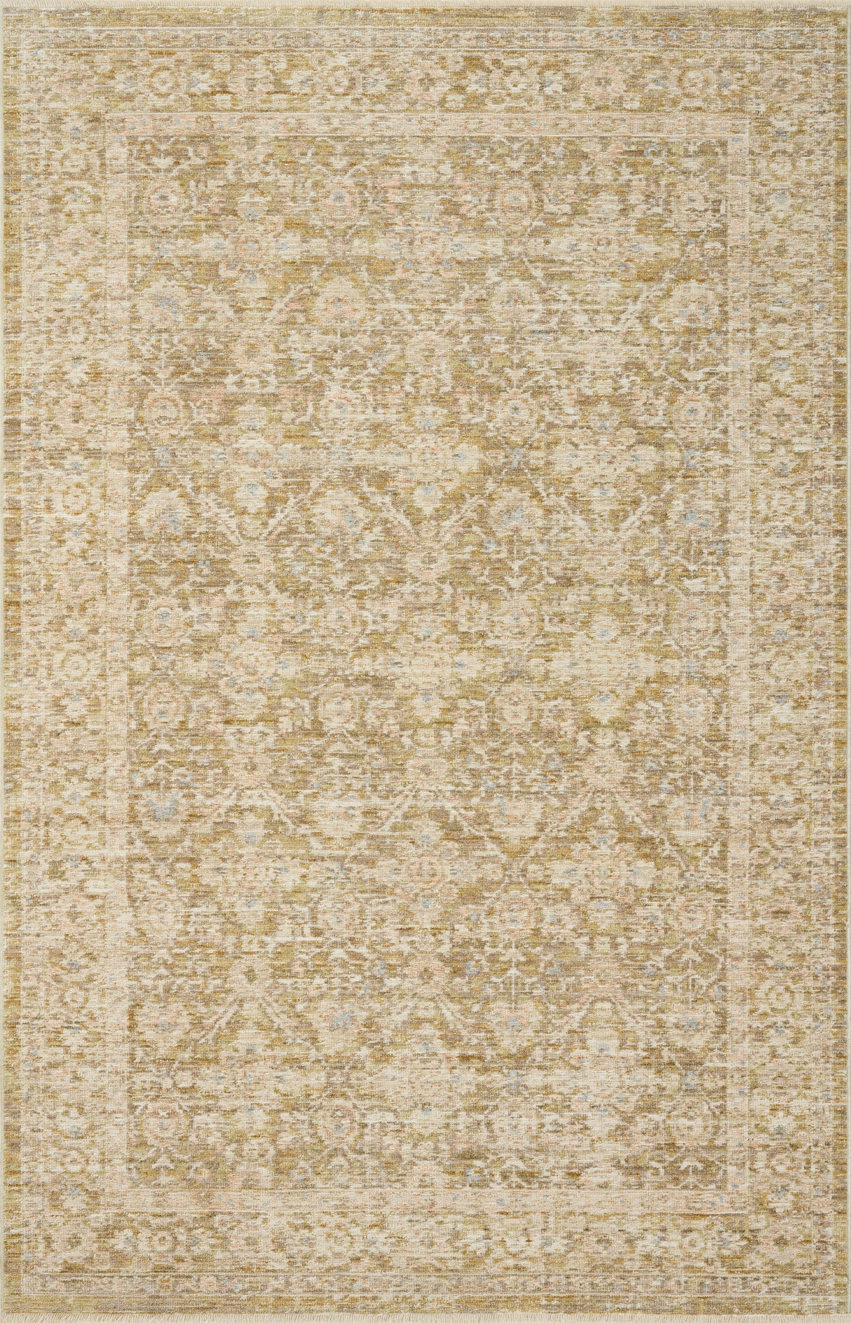 Loloi Elora ELR-05 Traditional Power Loomed Moss, Clay Rug