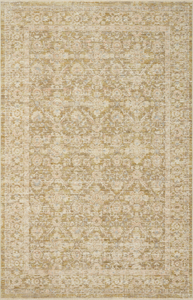 Loloi Elora ELR-05 Traditional Power Loomed Moss, Clay Rug