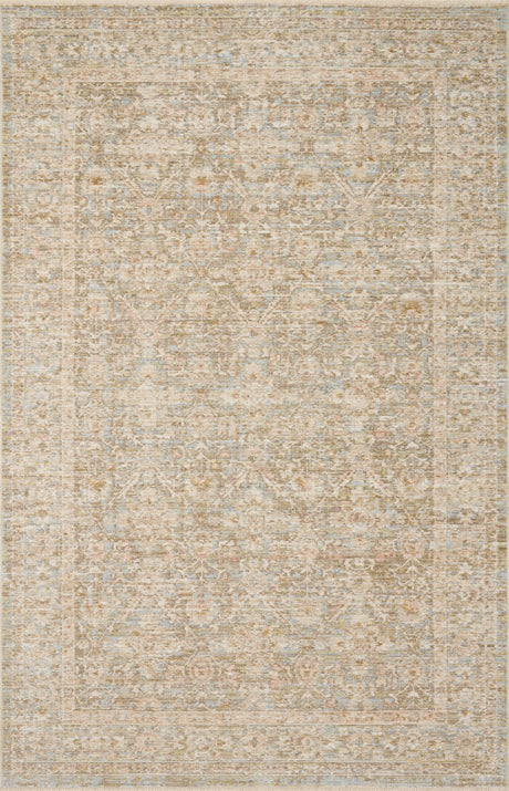 Loloi Elora ELR-05 Traditional Power Loomed Sky, Terracotta Rug