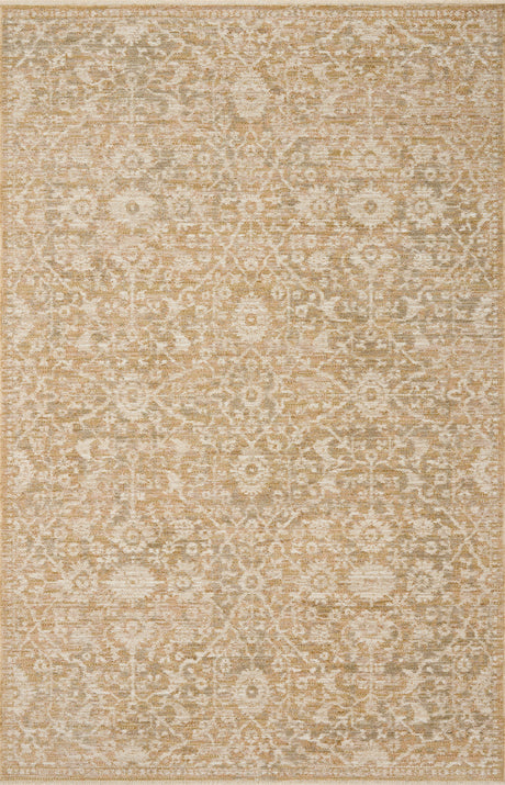 Loloi Elora ELR-06 Traditional Power Loomed Gold Natural Rug