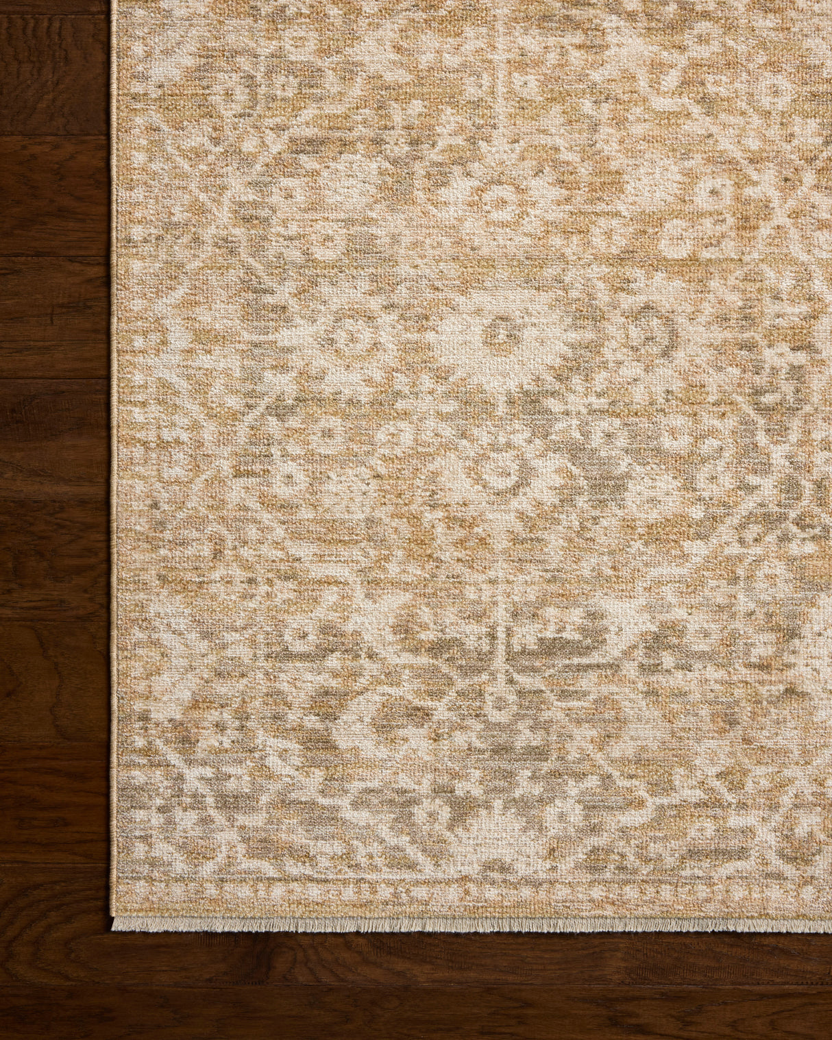 Loloi Elora ELR-06 Traditional Power Loomed Gold Natural Rug