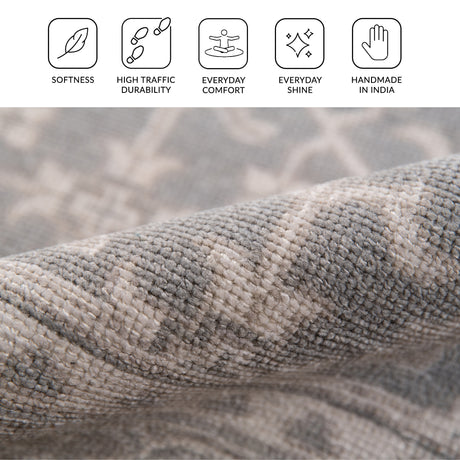 Amer Empress EMP-5 Gray / Brown area rug - infographic view