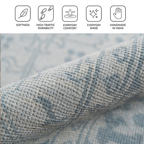 Amer Empress EMP-9 Sky Blue area rug - infographic view