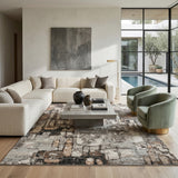 Amer Ensemble ENS-6 Platinum area rug - lifestyle view