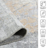 Amer Ensemble ENS-11 Platinum area rug - infographic view